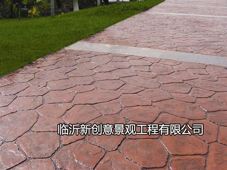 江苏压模地坪施工案例——新创意景观工程