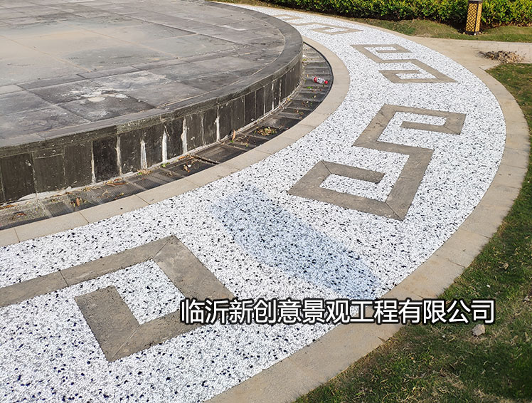 湖北省胶粘石透水地坪专业施工单位