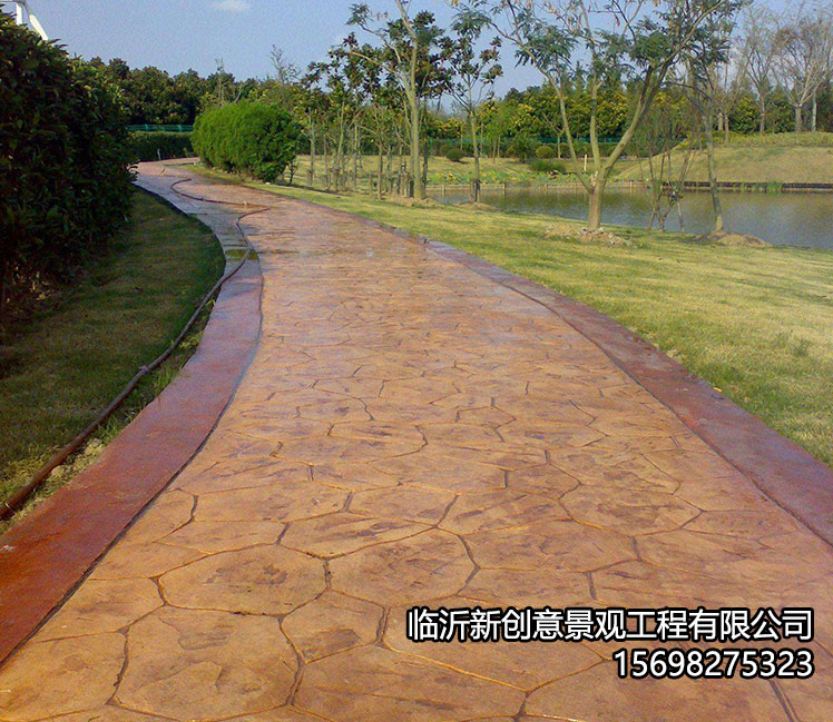 蒙阴彩色压模地坪的应用场所