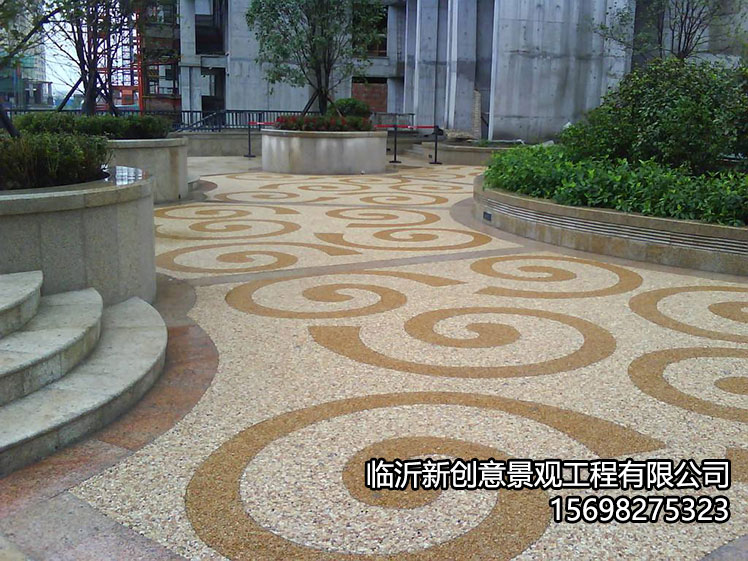 胶粘石透水地坪的产品特性