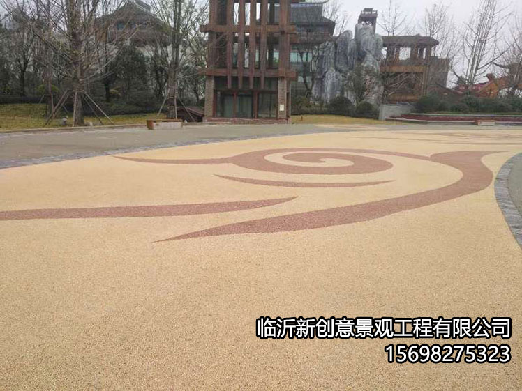 新型砾石聚合物艺术地面