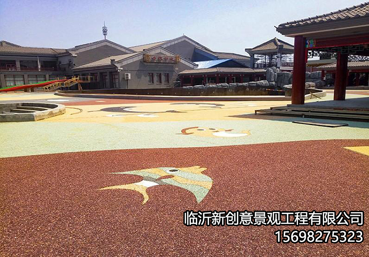 胶粘石透水地坪的特点